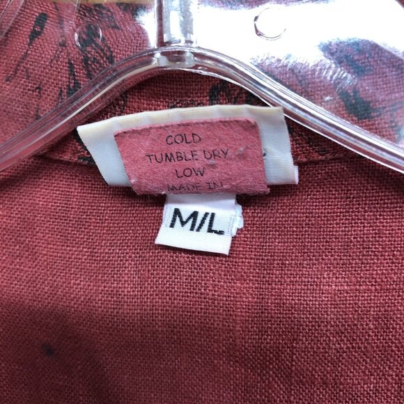 HABITAT Clothes To Live In Button Up Shirts Tops Womens Size Medium Lot of 2 - Picture 9 of 10